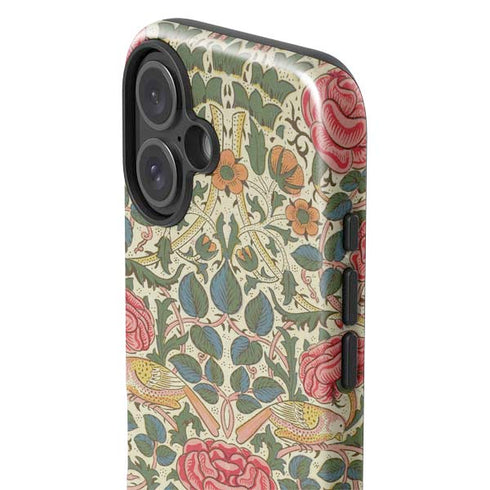 Rose by William Morris iPhone 16 Plus Impact Case